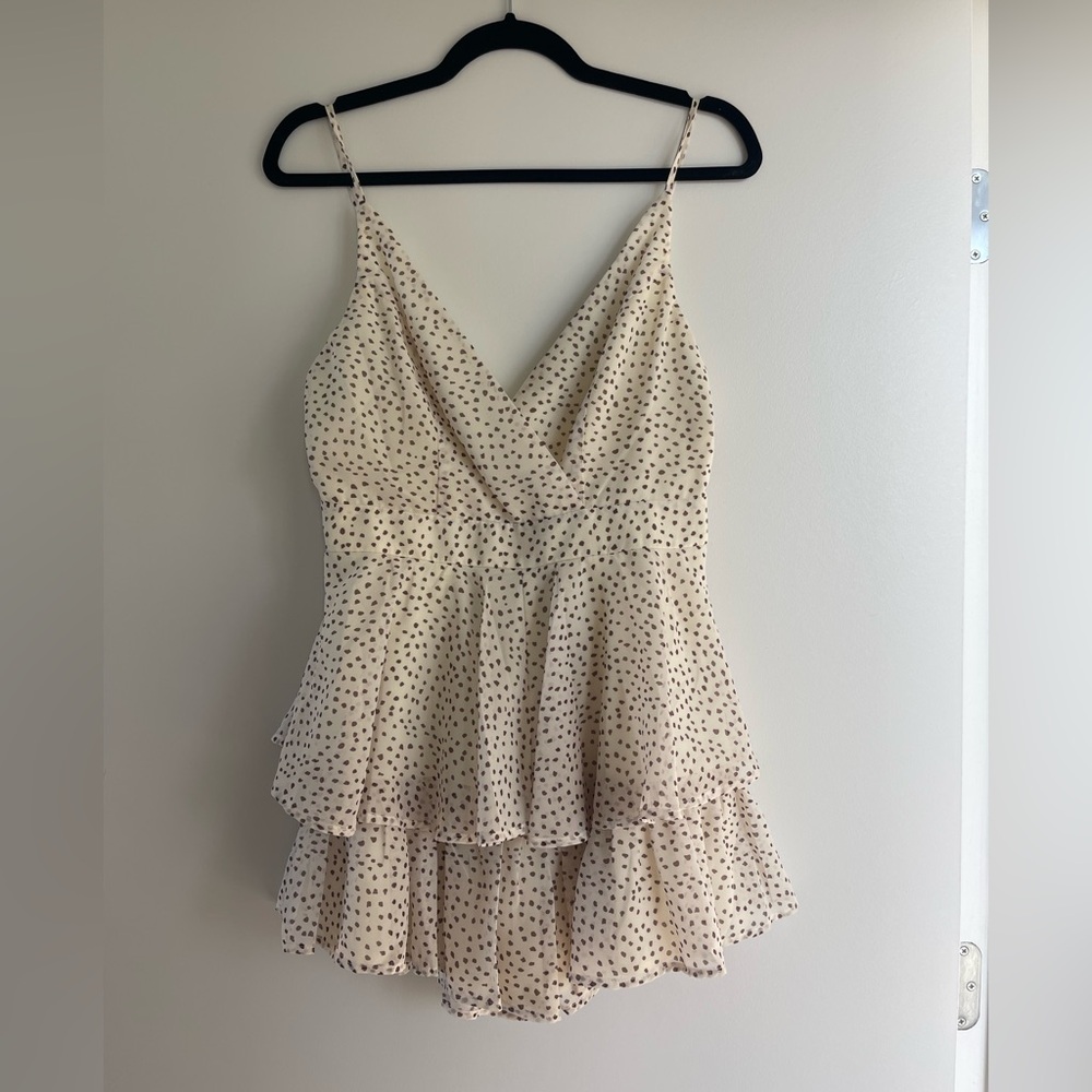 LULUS Tiered Romper - Picture 6 of 10